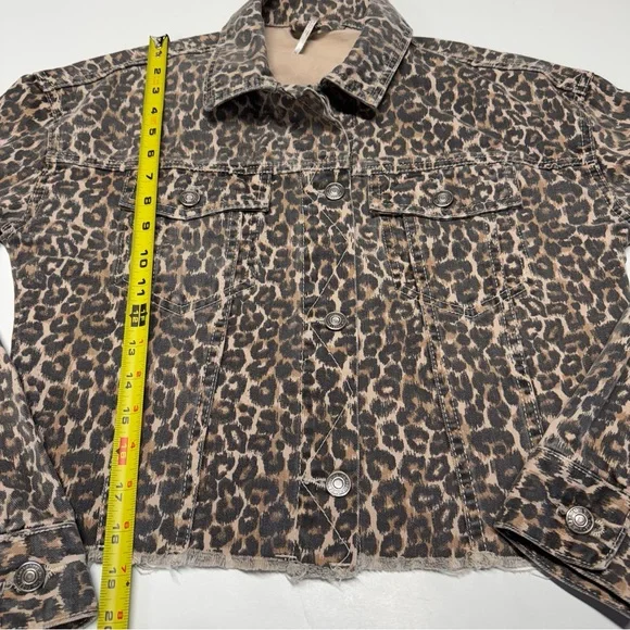 Free People | Animal Print Denim Jacket - Picture 10 of 12